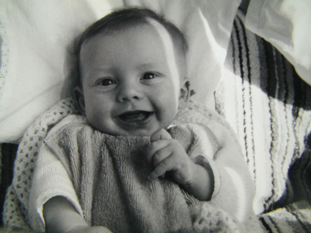 A baby photo, probably taken by Mum with her Yashica SLR camera that went everywhere. A baby photo, probably taken by Mum with her Yashica SLR camera that went everywhere.