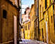 City Street in Provence, France - In My Father's House are Many Mansions