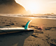 Surfboard on the Beach - What's Your Greatest Dream?